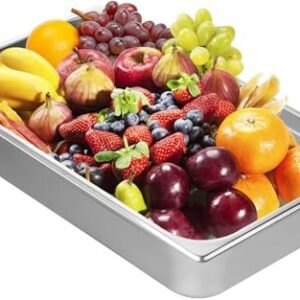 Gastro GN parna posuda pune veličine s funkcijom protiv zaglavljivanja, inox debljine 0,8 mm, dubina 10,2 cm, komercijalna posuda za posluživanje i čuvanje hrane za restorane, industriju i znanost