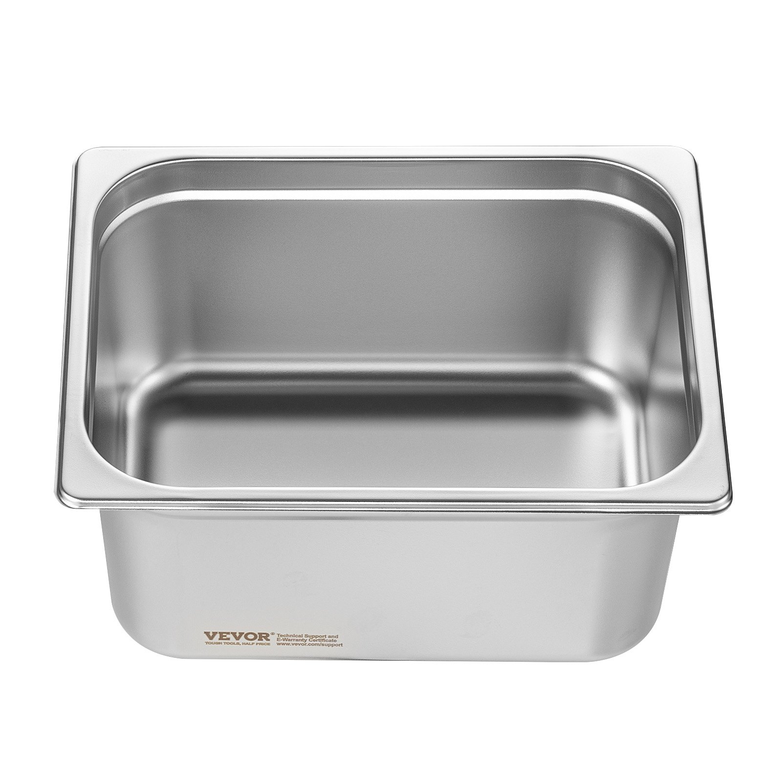 Set od 6 GN 1/2 posuda od nehrđajućeg čelika 325 × 266 × 148 mm – gastronorm plitice za kuhanje, čuvanje i posluživanje, idealne za buffet i ugostiteljstvo - Slika 12