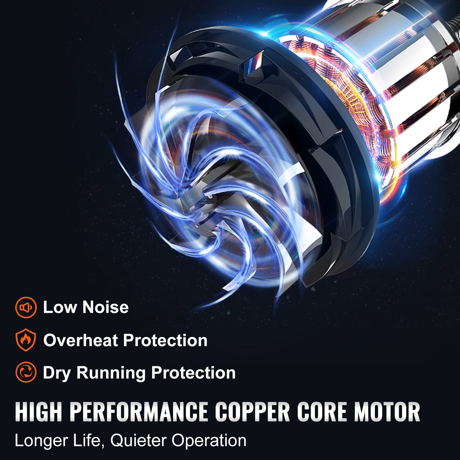 Prijenosna 12 V pumpa za otpadne vode (45 l/min) sa sjeckalicom, brzim priključkom, metalnom stezaljkom za crijevo i kabelom za napajanje – za kamper, brod i plovila - Slika 5