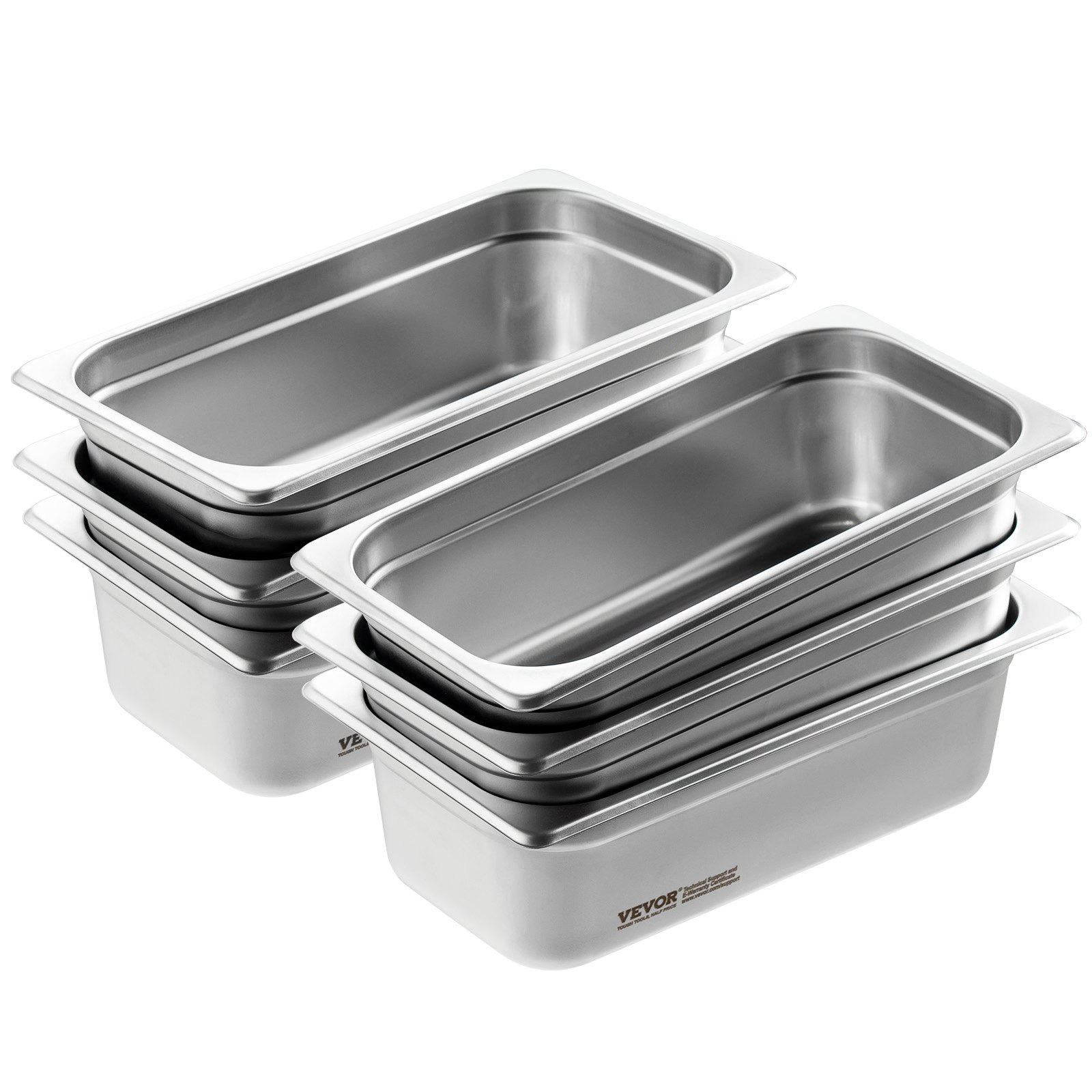 Set od 6 GN 1/3 posuda od nehrđajućeg čelika, 326 × 177 × 99 mm, 3,84 l, profesionalne buffet i bain-marie posude - Slika 9