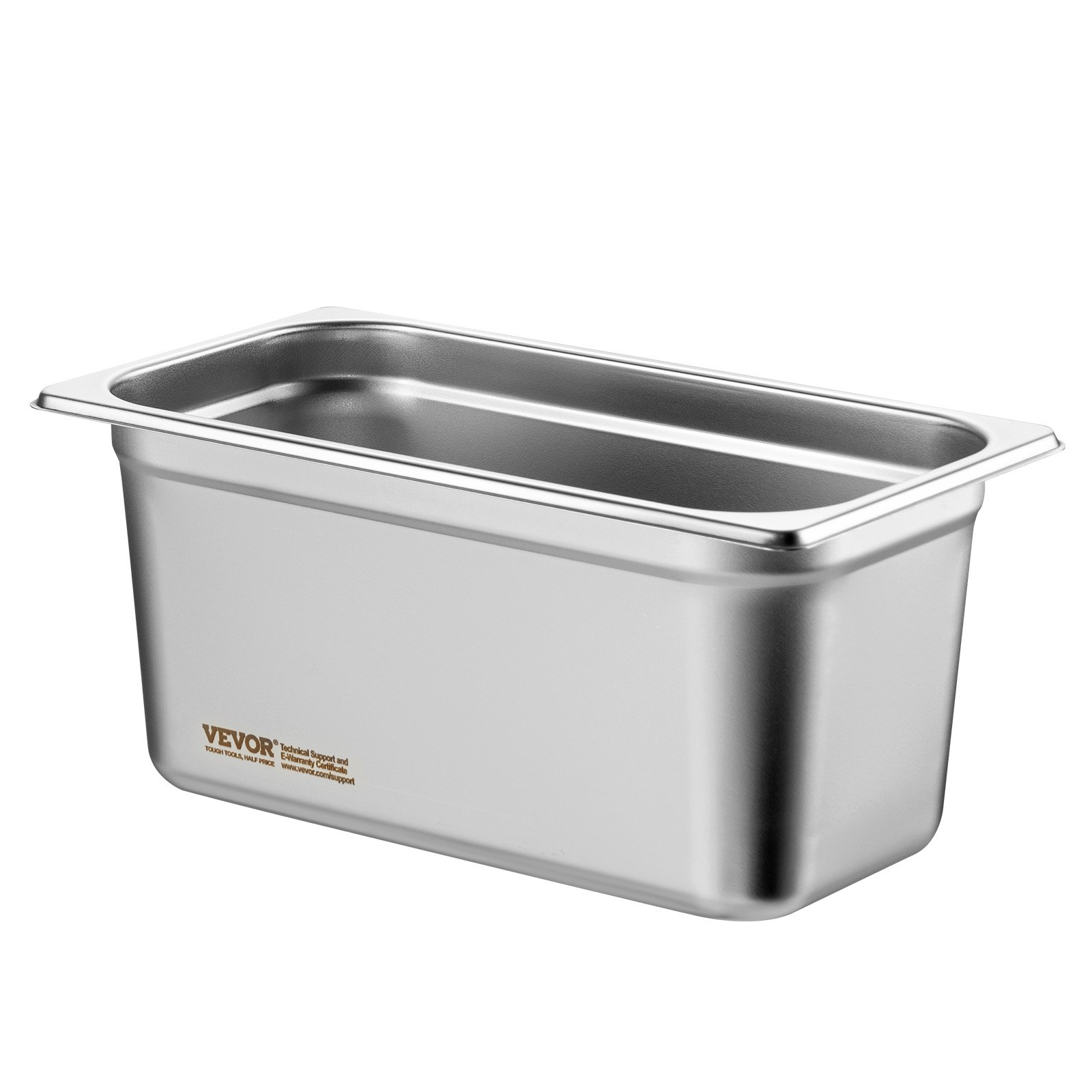 Gastronorm posude od nehrđajućeg čelika, set 8 kom, 328 x 178 x 148 mm, posude za hranu s poklopcima, profesionalni toplinski spremnik 5,93 l, hotelska GN posuda veličine 1/3 - Slika 10