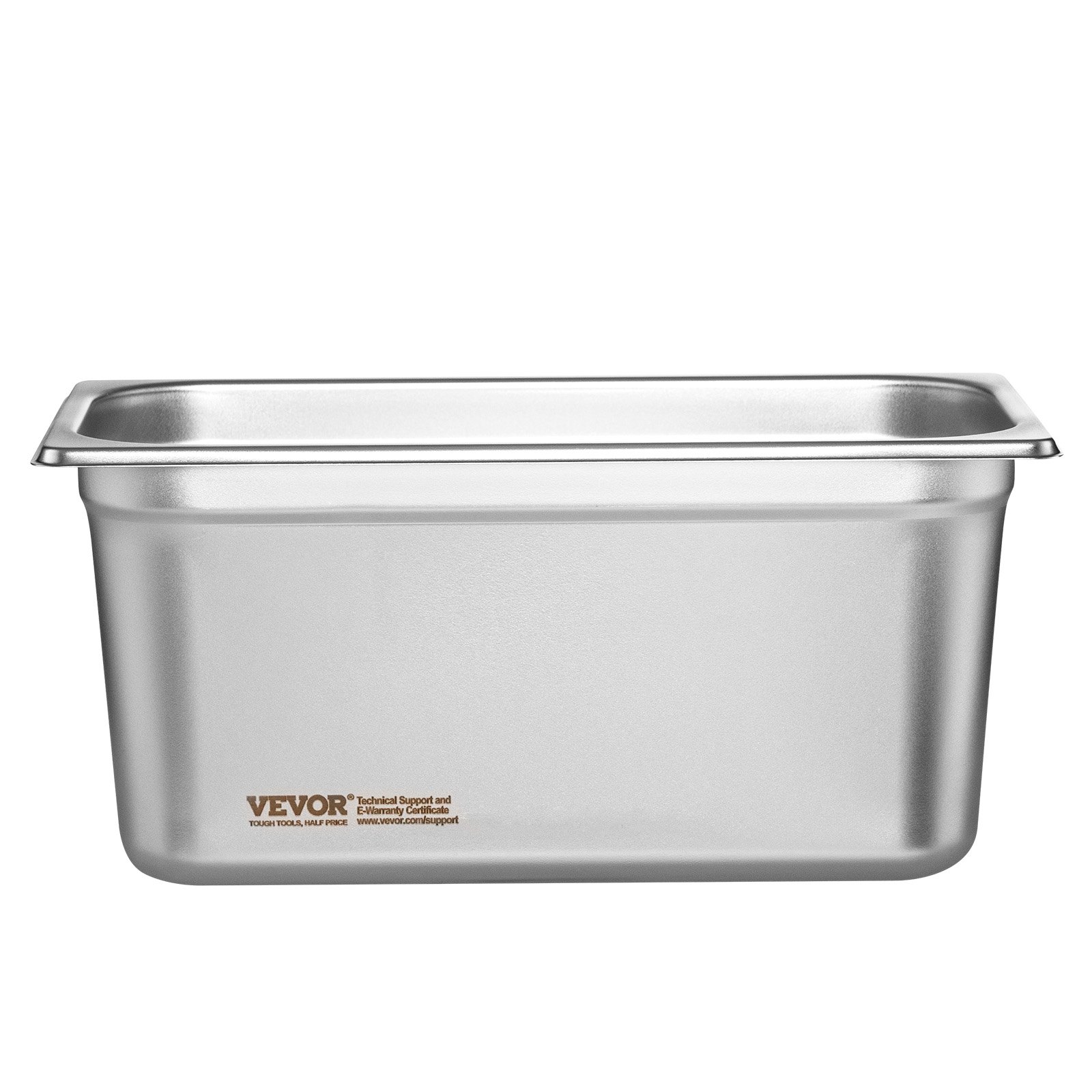 Gastronorm posude od nehrđajućeg čelika, set 8 kom, 328 x 178 x 148 mm, posude za hranu s poklopcima, profesionalni toplinski spremnik 5,93 l, hotelska GN posuda veličine 1/3 - Slika 11